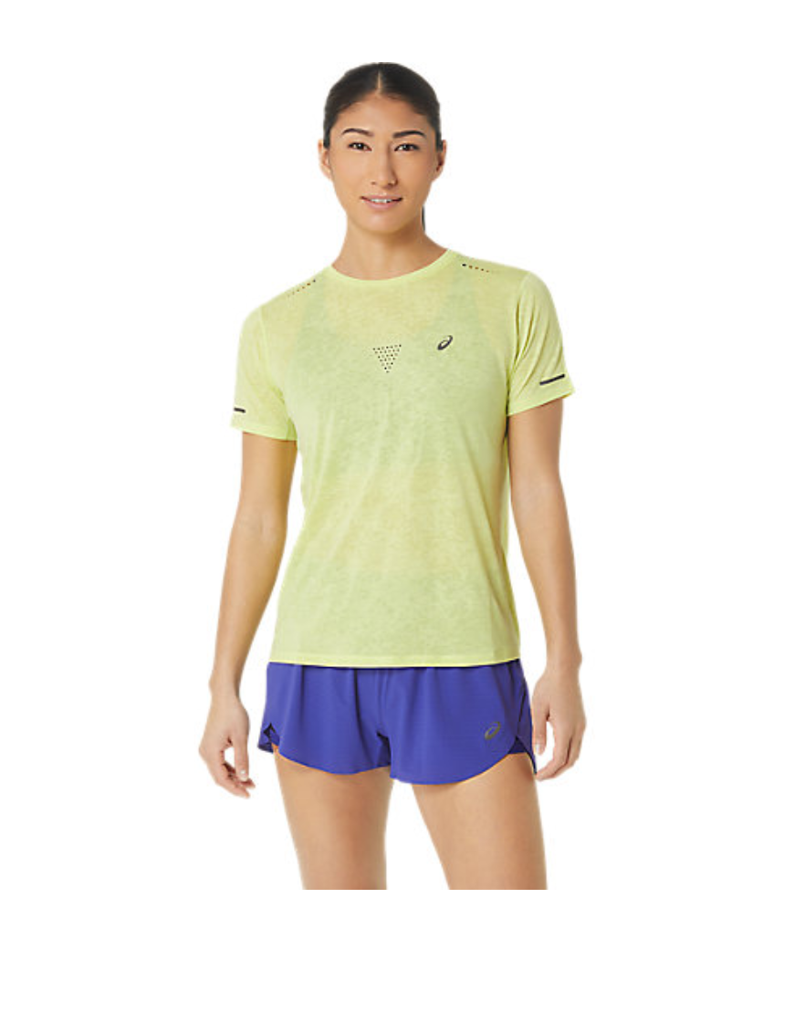Metarun Pattern Short Sleeve Top : Yellow