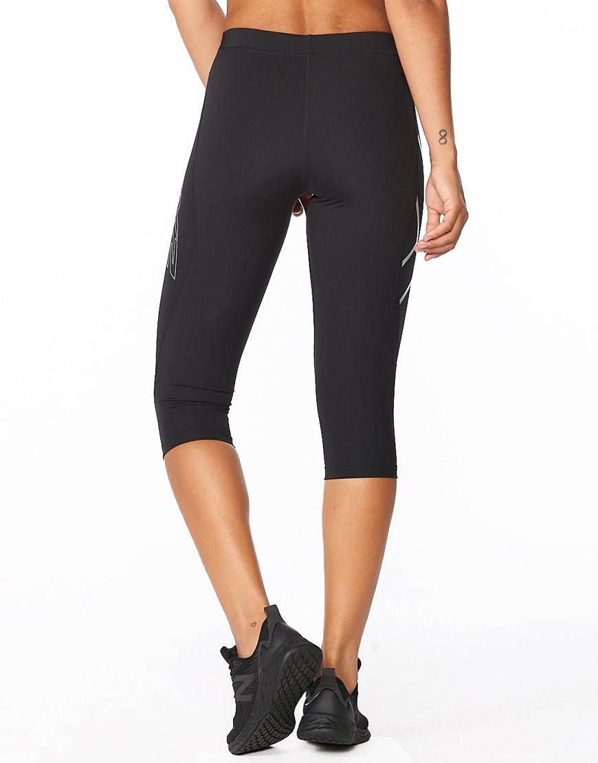 Women's 2XU Compression ¾ Tights :Black | Silver