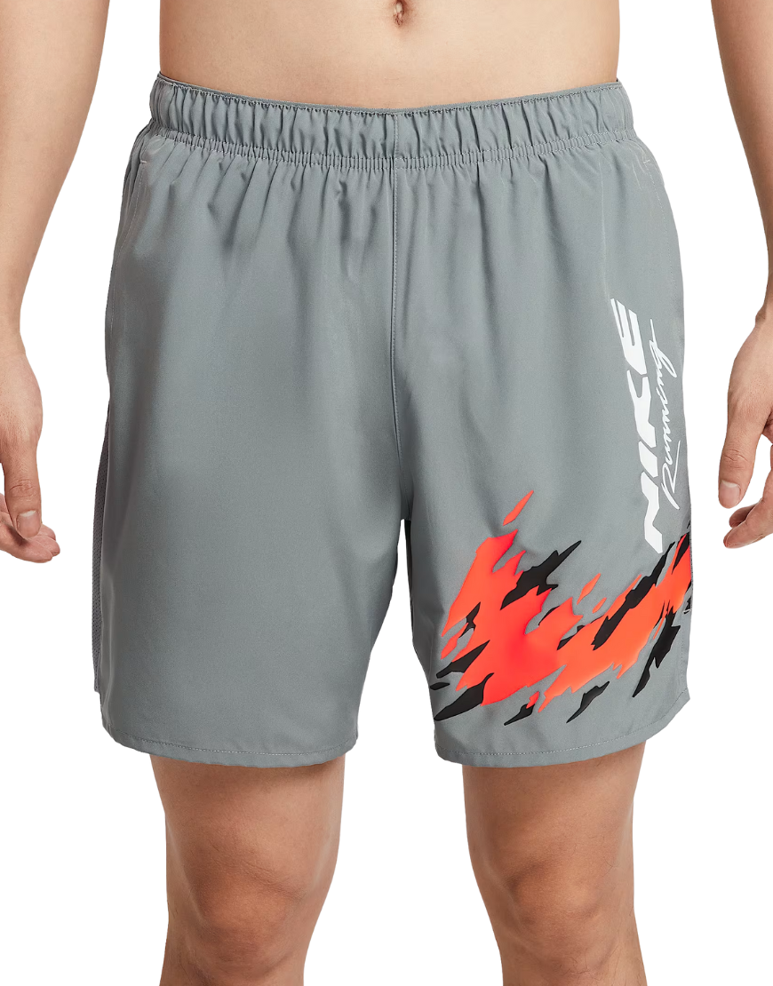 Men's Challenger Dri-FIT 7" Brief-Lined Running Shorts :Grey