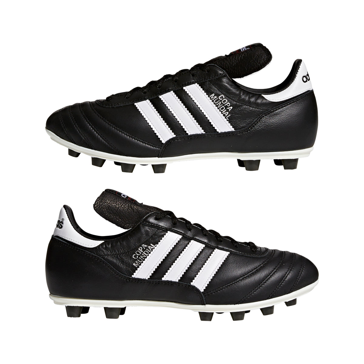 adidas Copa Mundial FG Firm Ground Soccer Cleats - Black/White/Silver Metallic