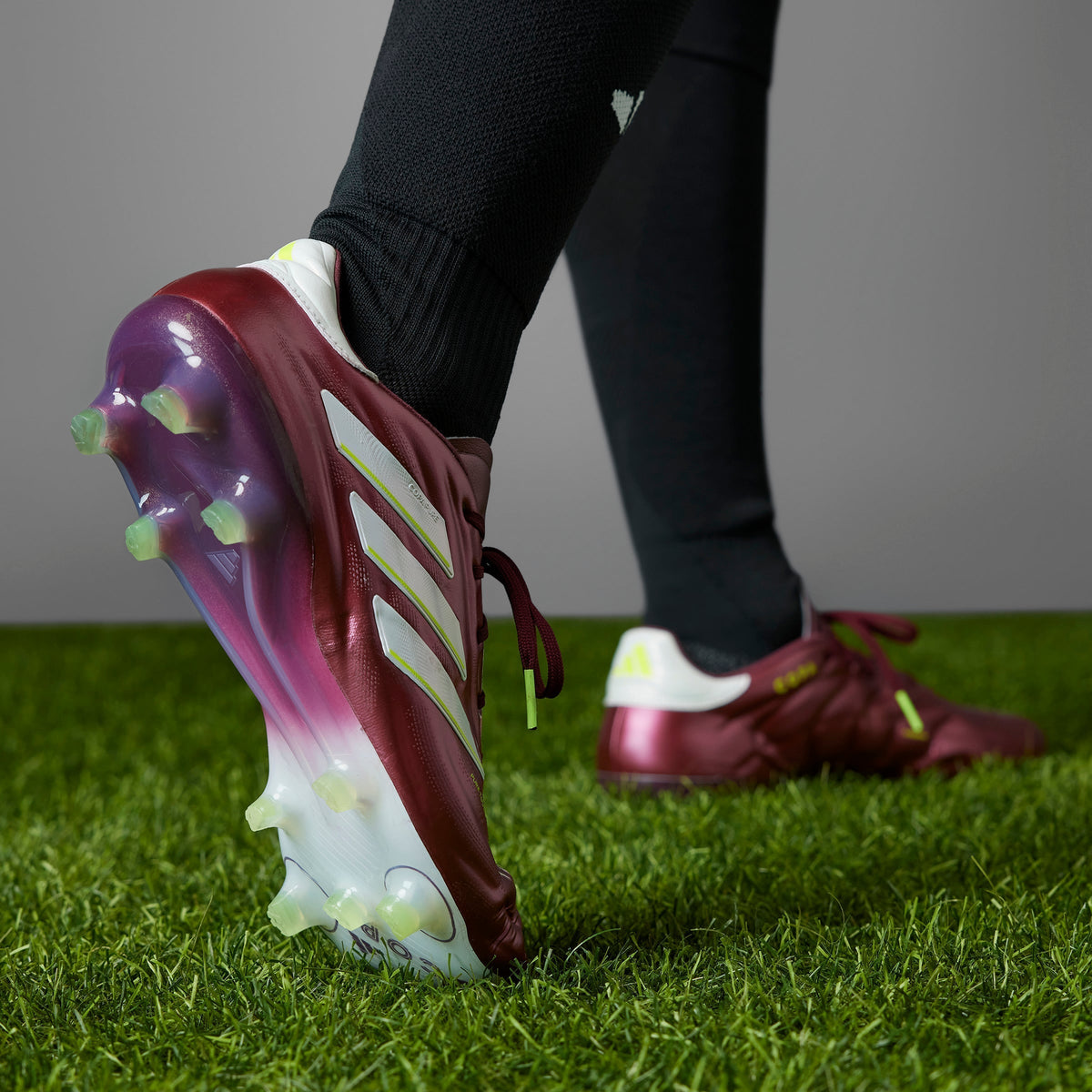 adidas Copa Pure 2 Elite FG Firm Ground Soccer Cleats - Shadow Red/White/Solar Yellow