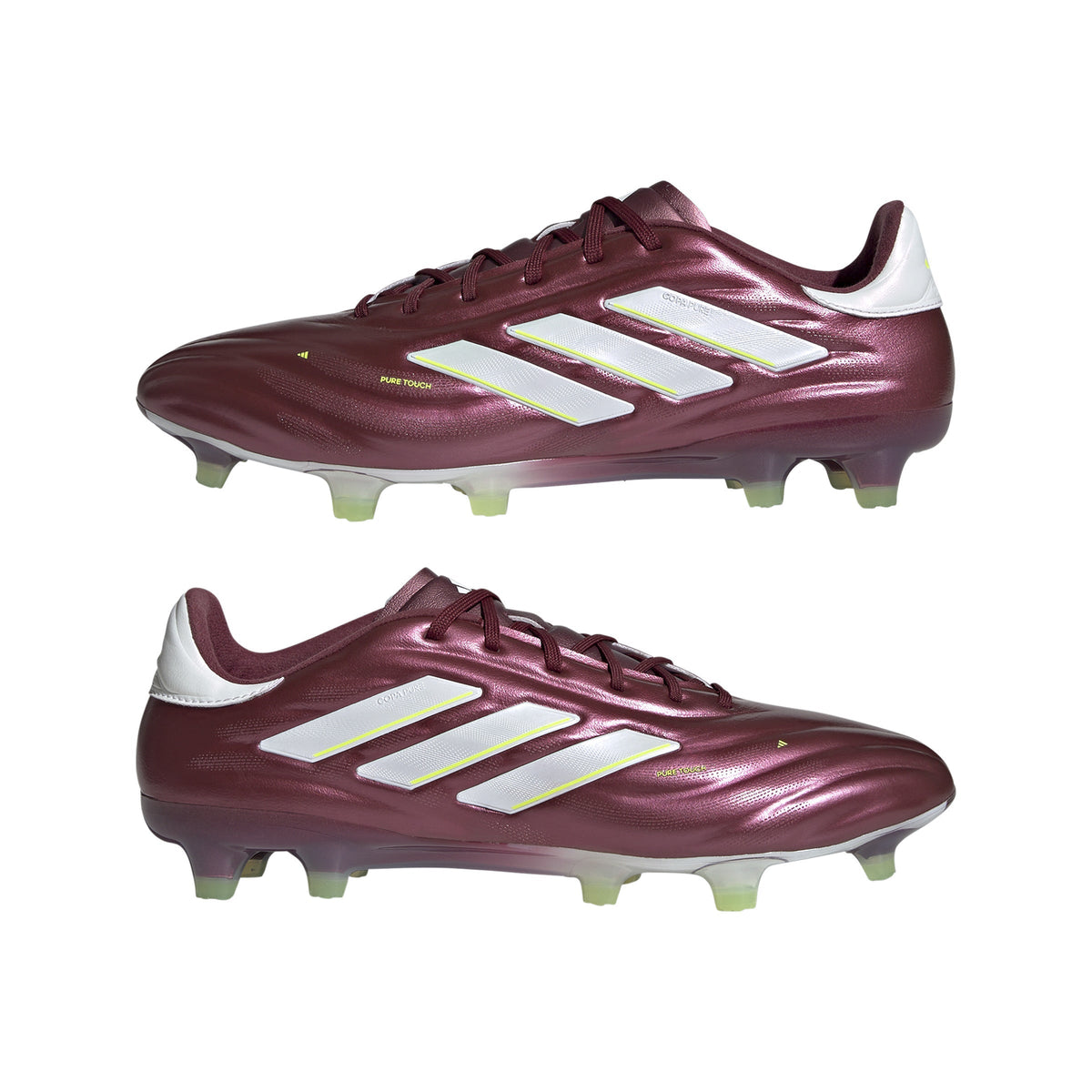 adidas Copa Pure 2 Elite FG Firm Ground Soccer Cleats - Shadow Red/White/Solar Yellow
