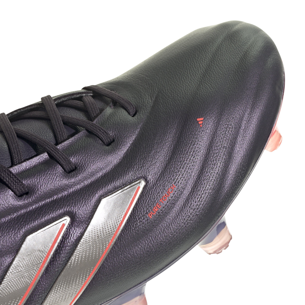adidas Copa Pure 2 Elite Firm Ground Soccer Cleats - Black/Platin Metallic/Turbo