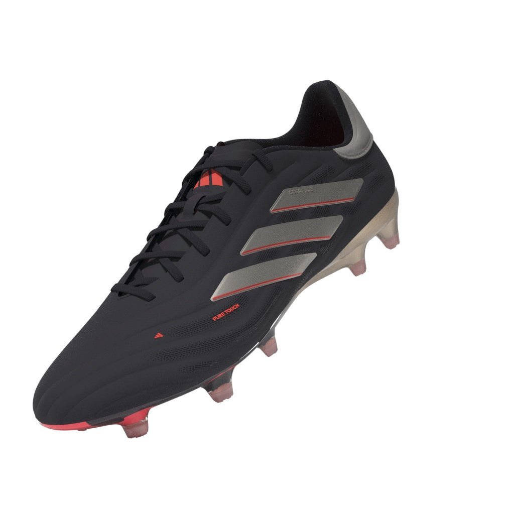 adidas Copa Pure 2 Elite Firm Ground Soccer Cleats - Black/Platin Metallic/Turbo