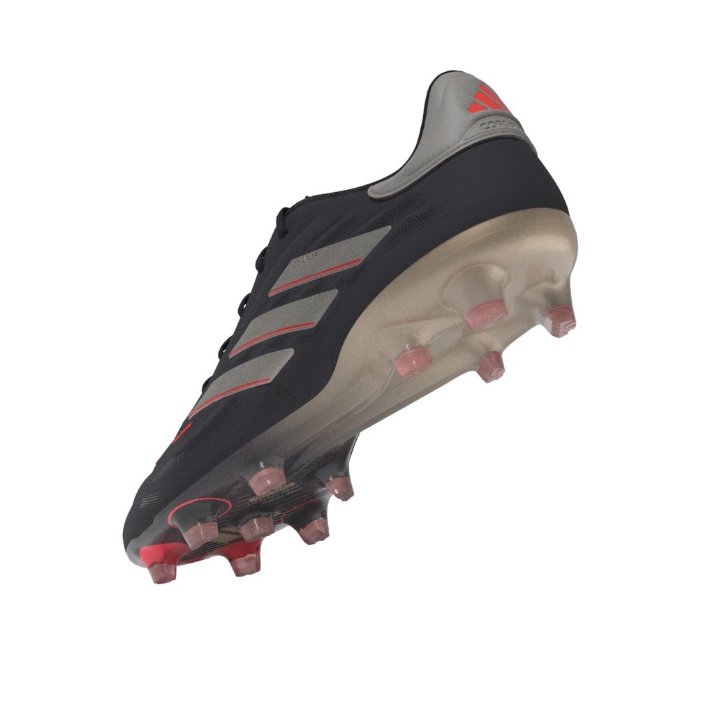 adidas Copa Pure 2 Elite Firm Ground Soccer Cleats - Black/Platin Metallic/Turbo