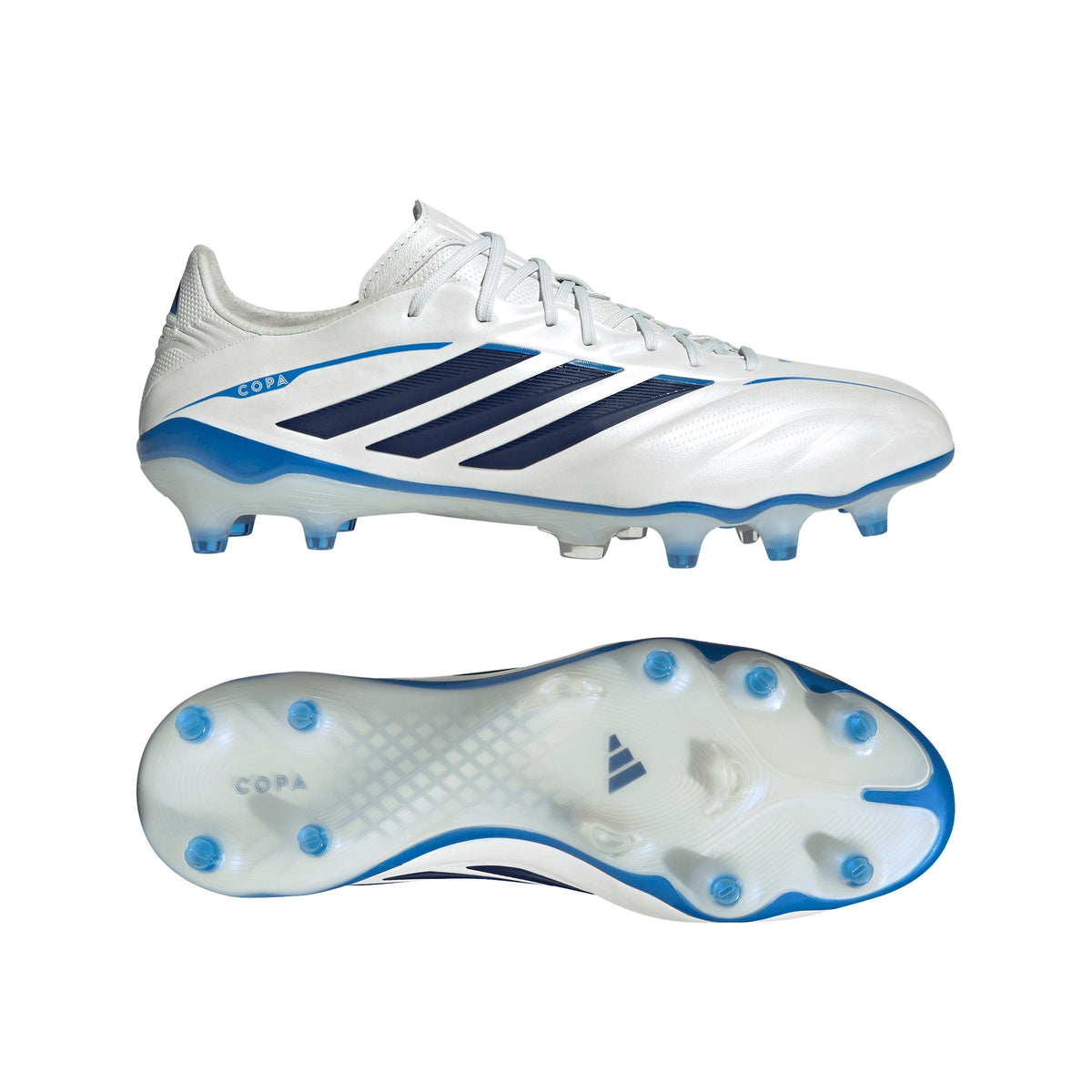 adidas Copa Pure IV Elite Firm Ground Men's Soccer Cleats - White/Blue