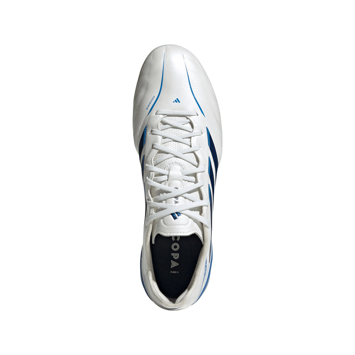 adidas Copa Pure IV Elite Firm Ground Men's Soccer Cleats - White/Blue