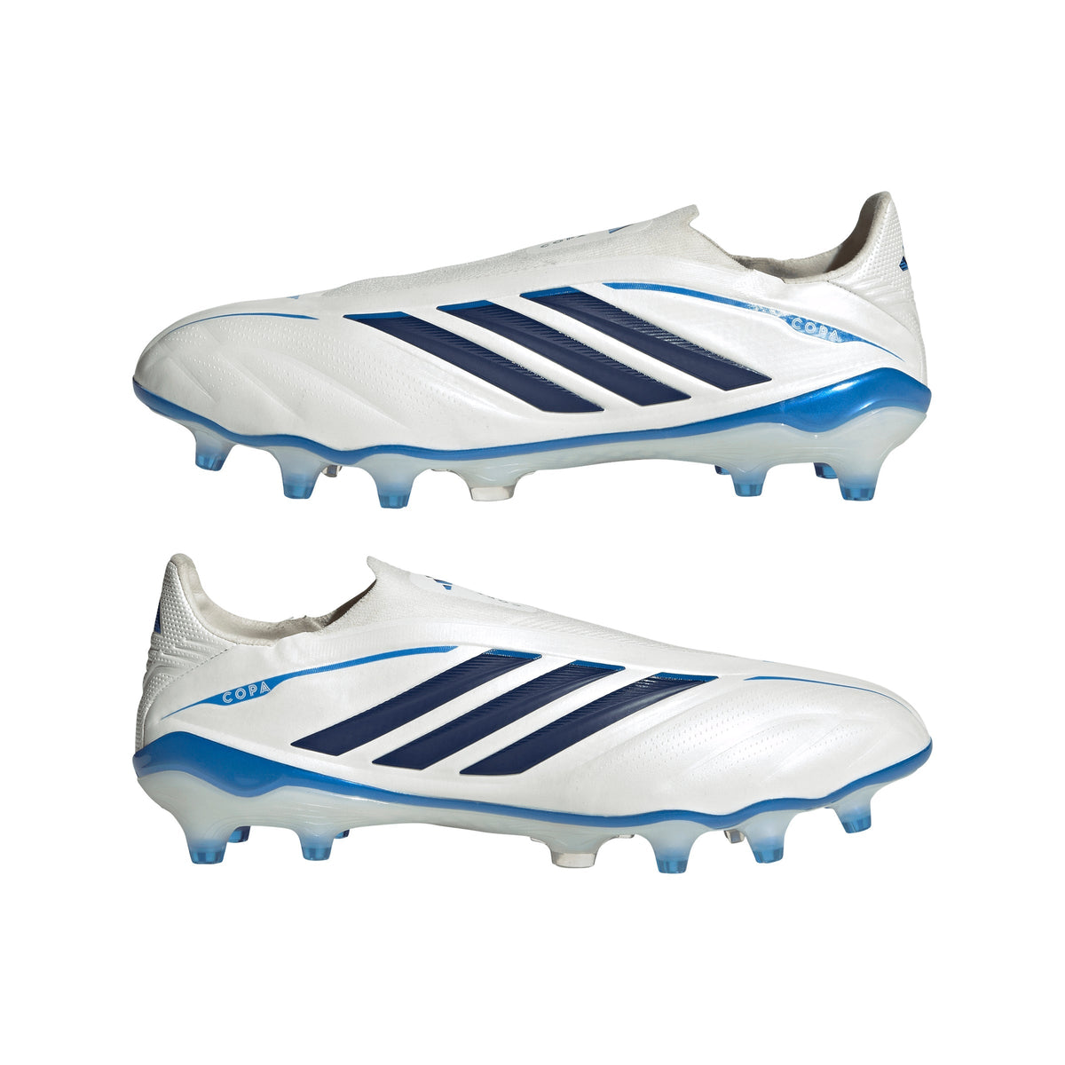 adidas Copa Pure IV Elite Laceless Firm Ground Men's Soccer Cleats - White/Blue