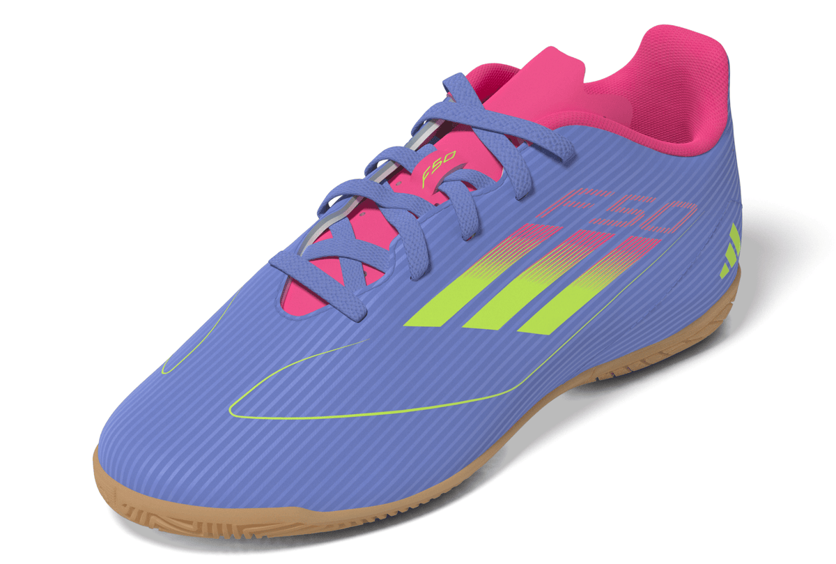 adidas F50 Club Indoor Boots Junior Blue/Lemon