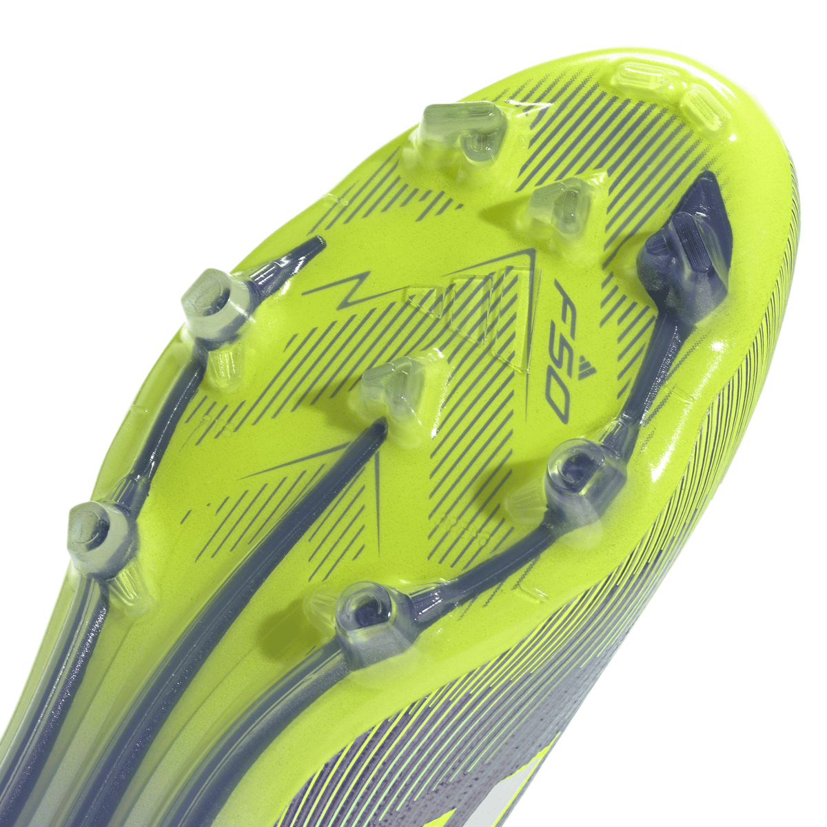 adidas F50 Elite Firm Ground Soccer Cleats- Purple/White/Lemon