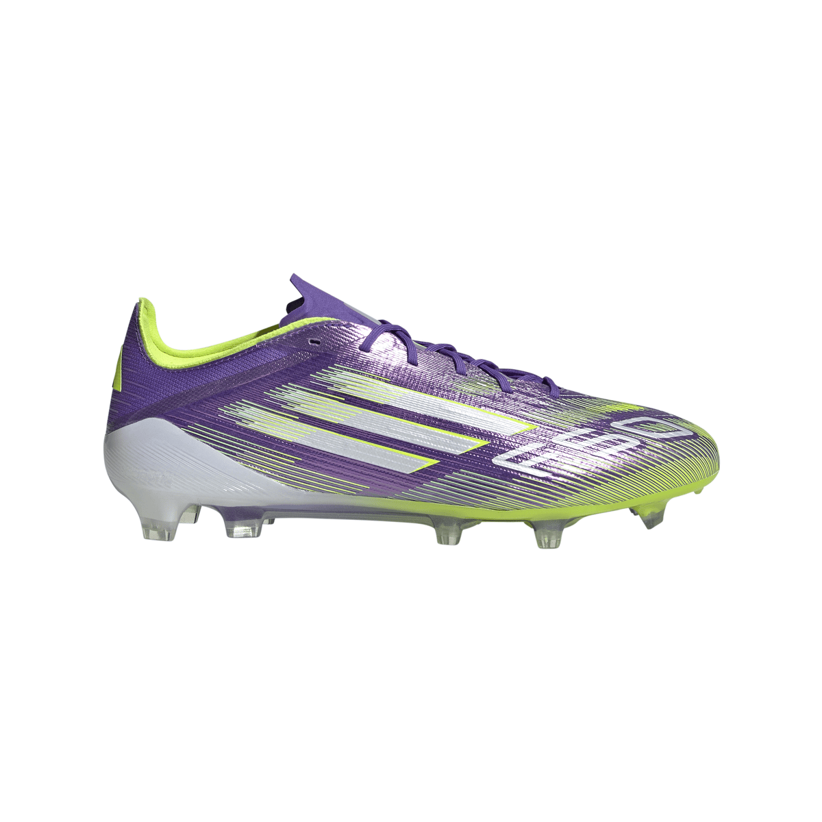 adidas F50 Elite Firm Ground Soccer Cleats- Purple/White/Lemon