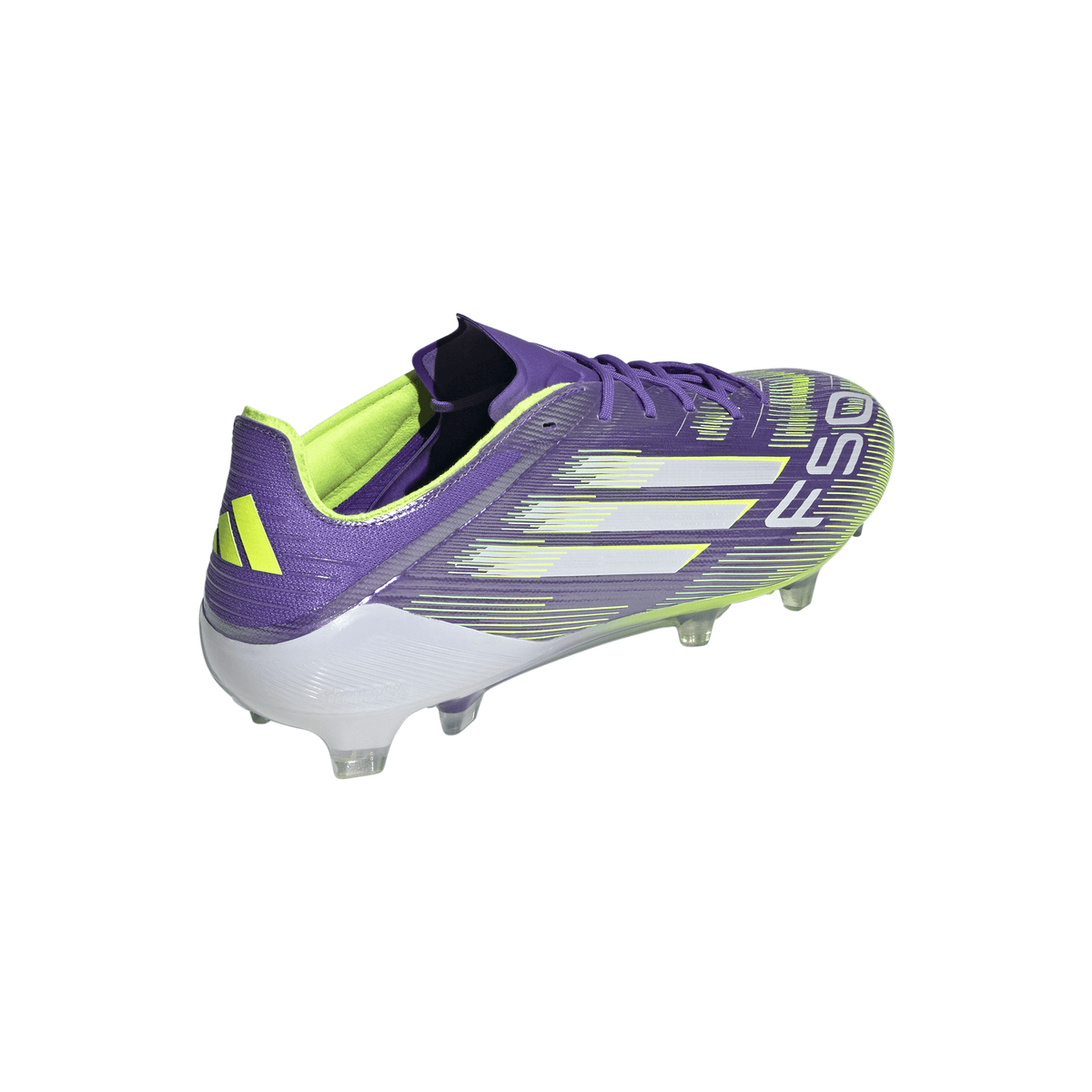 adidas F50 Elite Firm Ground Soccer Cleats- Purple/White/Lemon