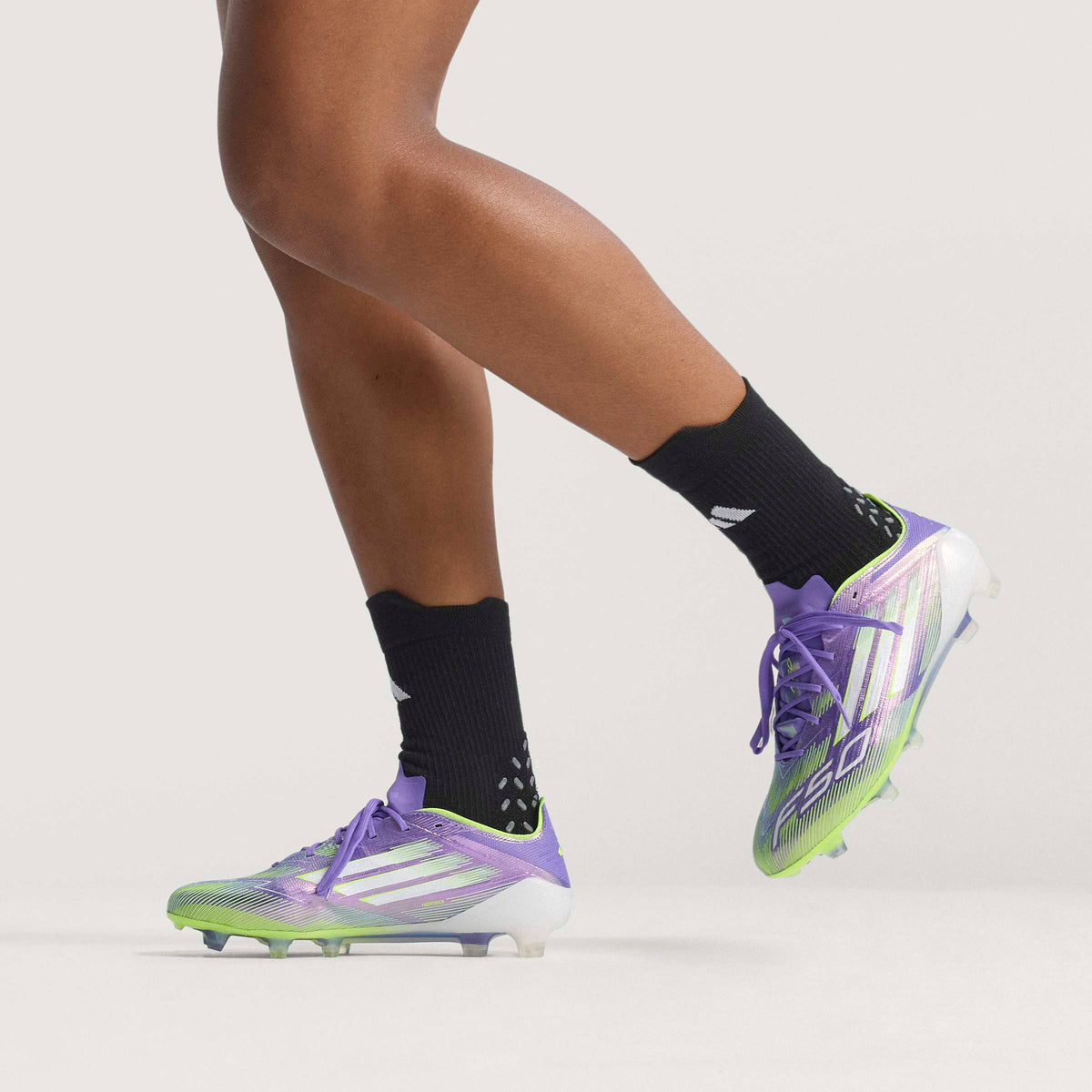 adidas F50 Elite Firm Ground Soccer Cleats- Purple/White/Lemon