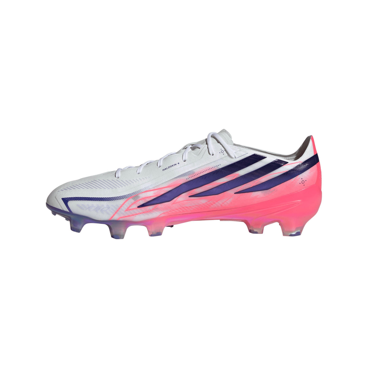 adidas F50 Hyperfast Elite Firm Ground Men's Soccer Cleats - White/Solar Turbo/Purple