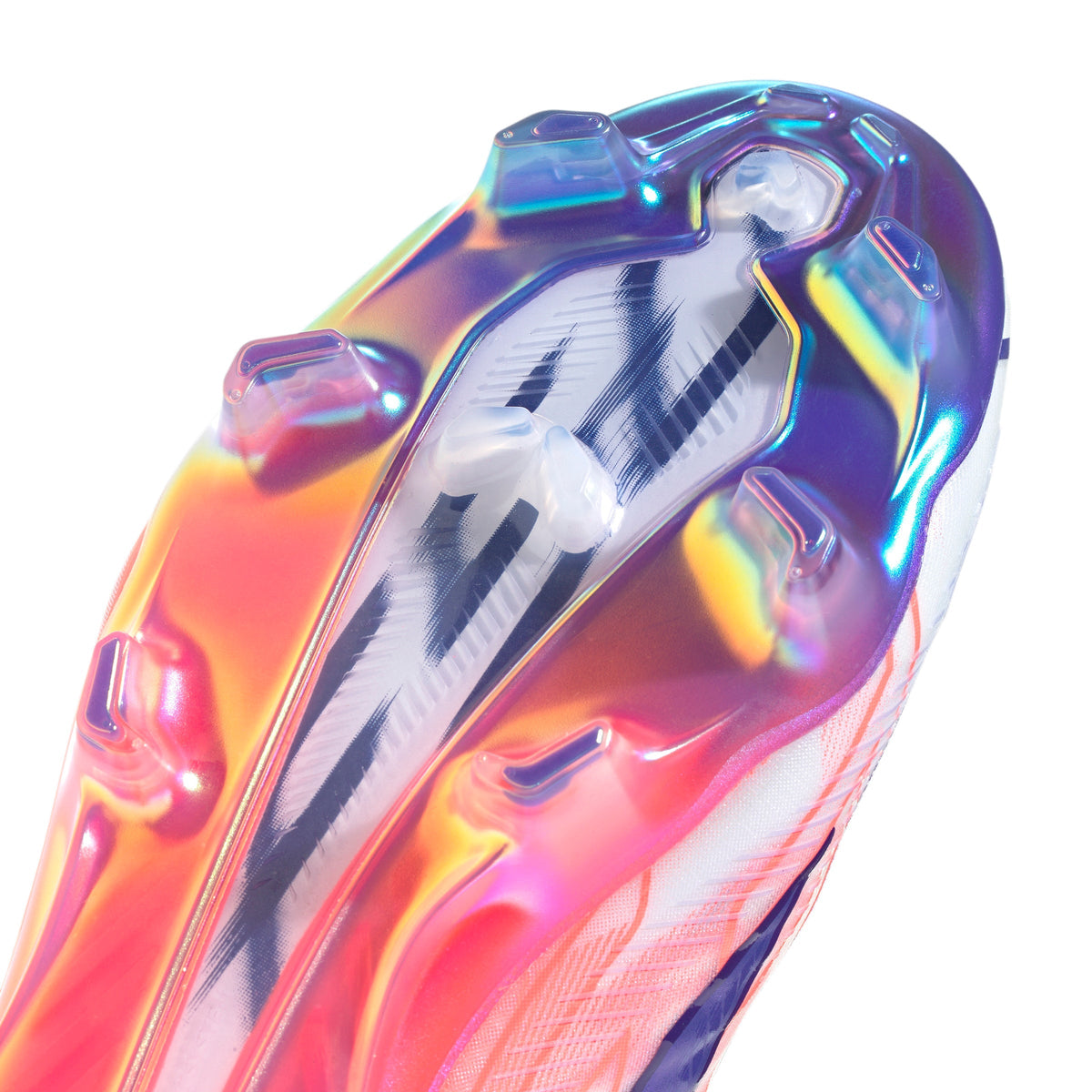 adidas F50 Hyperfast Elite Firm Ground Men's Soccer Cleats - White/Solar Turbo/Purple