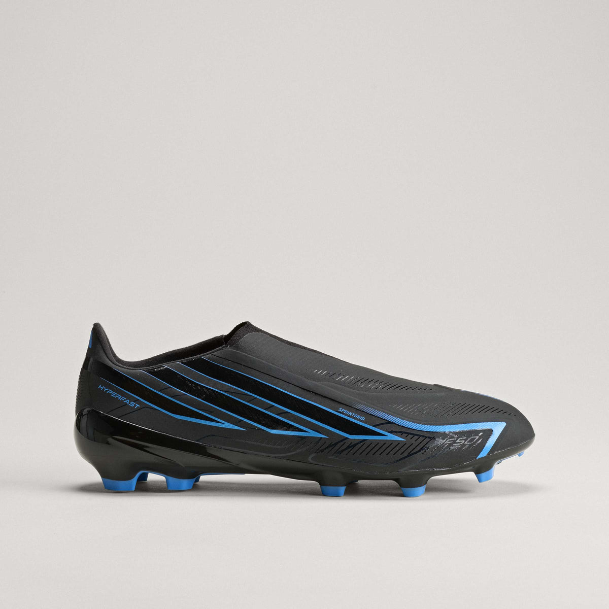 adidas F50 Hyperfast League Laceless FG Firm Ground Men's Soccer Cleats - Black/Blue