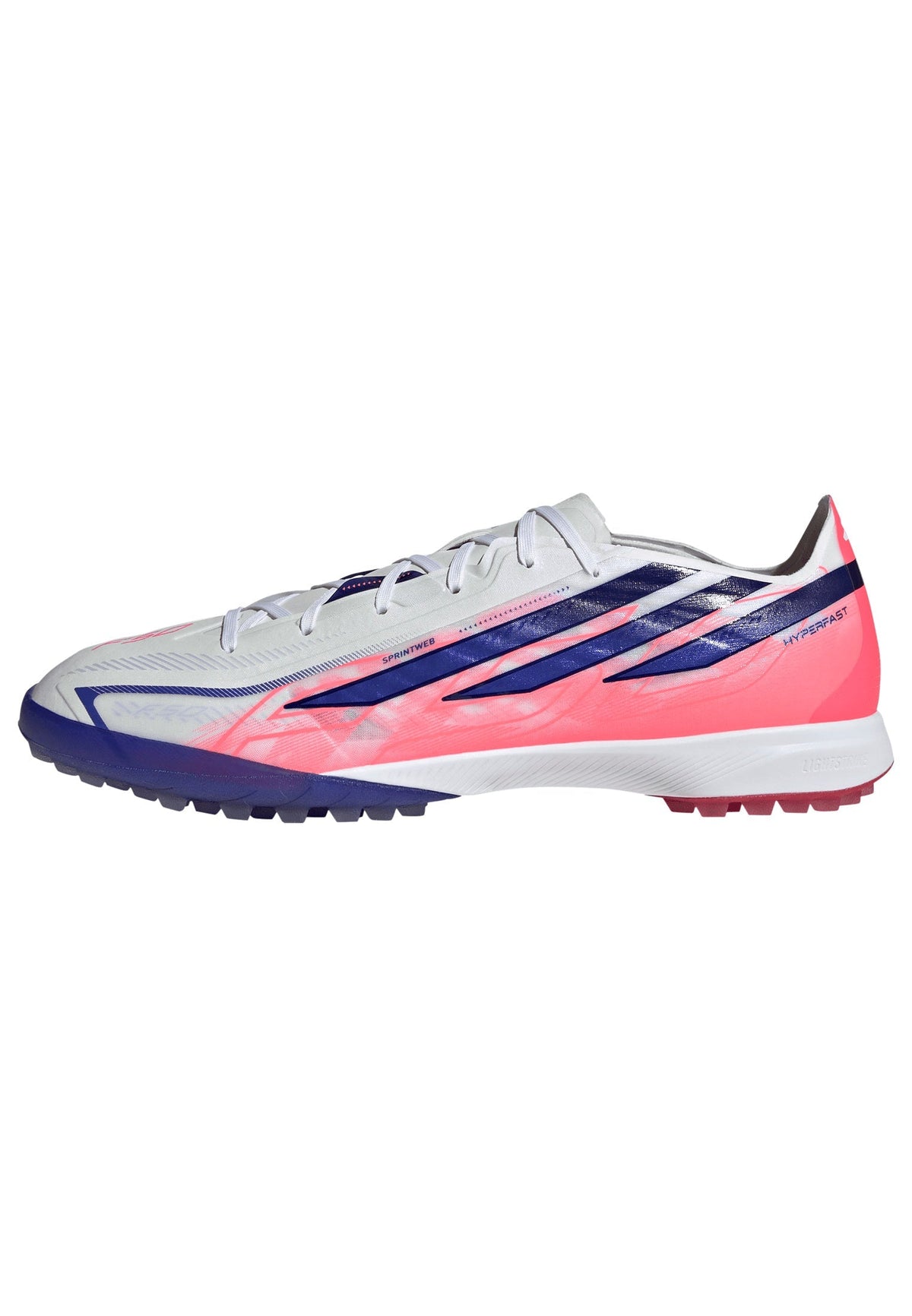 adidas F50 Hyperfast Pro Turf Men's Soccer Cleats - White/Purple