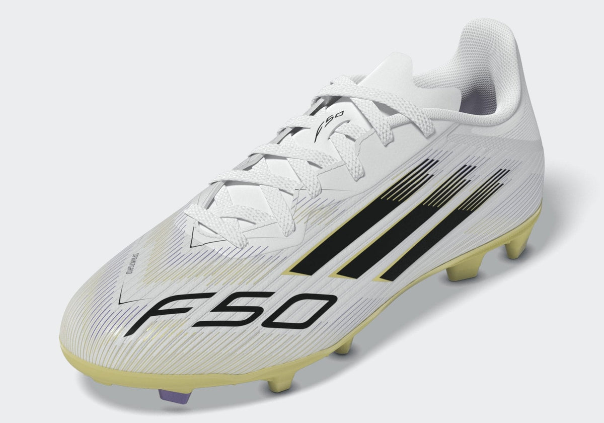 adidas F50 League Firm/Multi-Ground Boots Kids White/Black