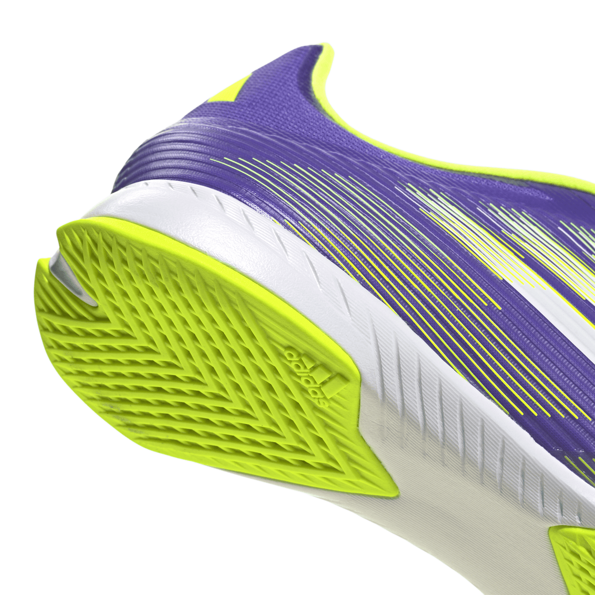 adidas F50 League Indoor Soccer Shoes - Purple/White/Lemon