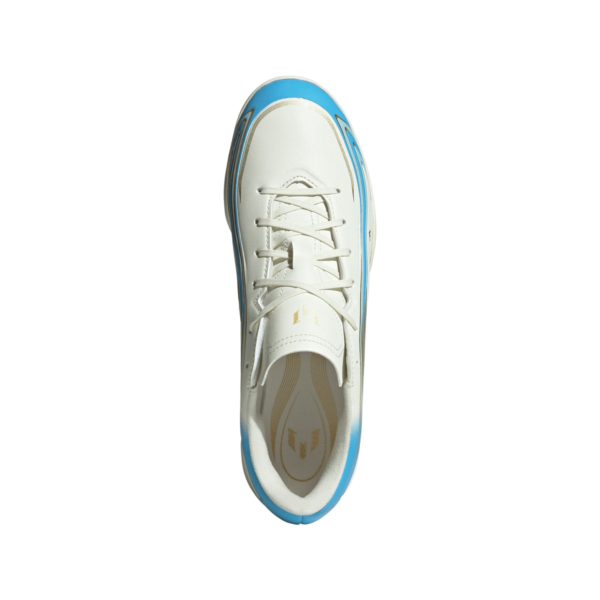 adidas F50 Messi Club Turf Men's Soccer Cleats - Ivory/Blue