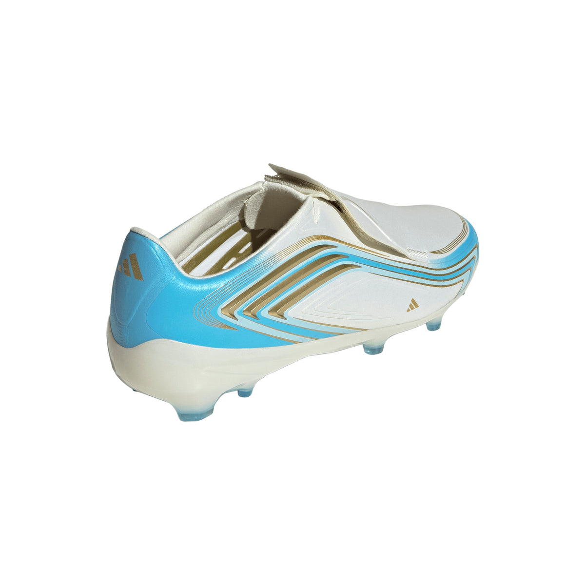 adidas F50 Messi Elite FG Firm Ground Youth Soccer Cleats - Ivory/Blue