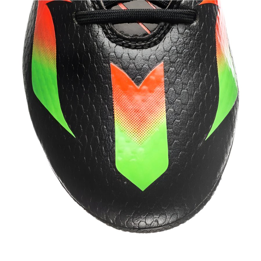 adidas Messi 15.1 FG/AG Multi-Ground Youth Soccer Cleats - Black/Solar Green/Solar Red