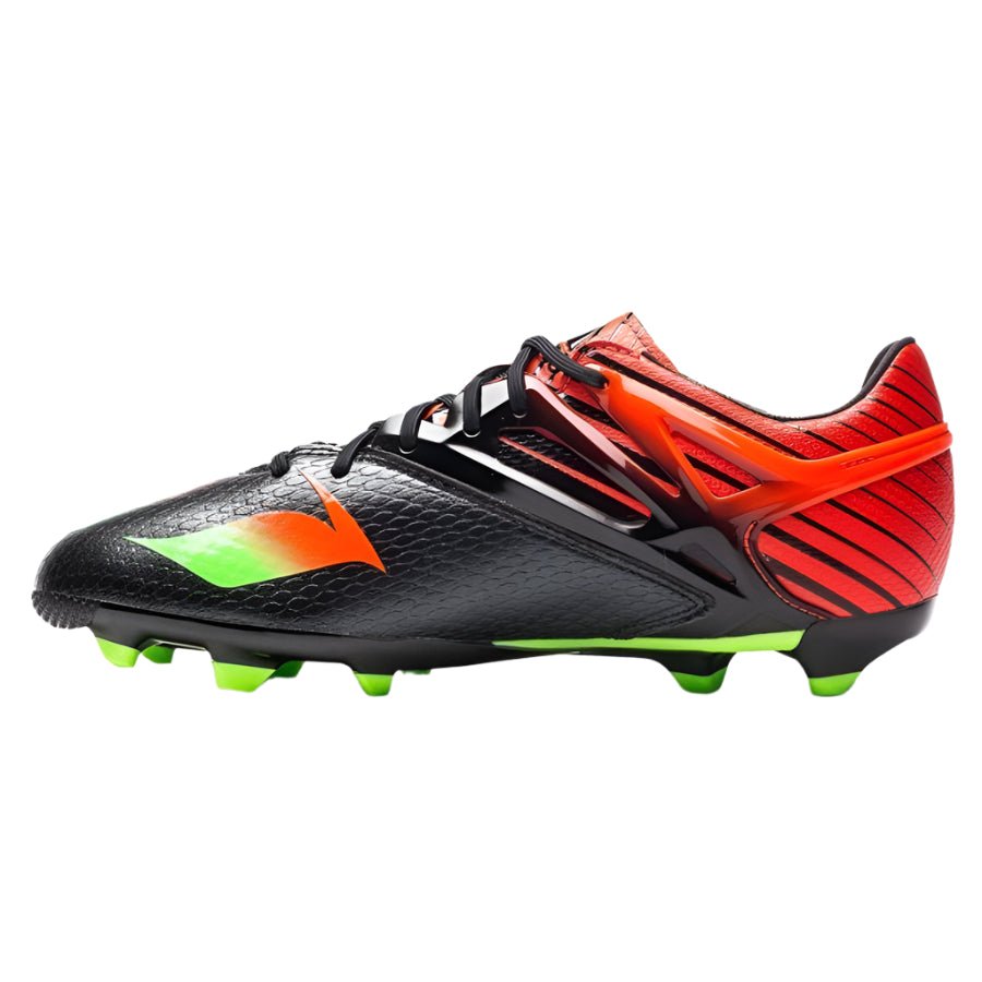 adidas Messi 15.1 FG/AG Multi-Ground Youth Soccer Cleats - Black/Solar Green/Solar Red