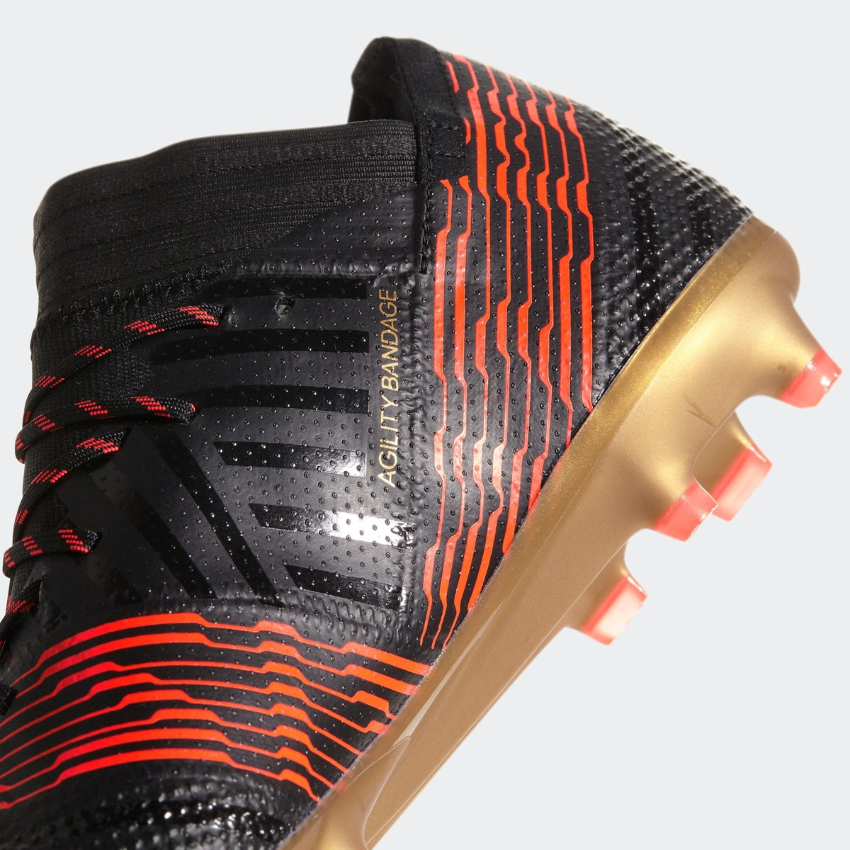 adidas Nemeziz 17.1 FG Firm Ground Soccer Cleats - Black/Solar Red