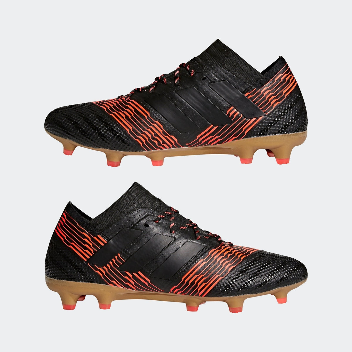 adidas Nemeziz 17.1 FG Firm Ground Soccer Cleats - Black/Solar Red