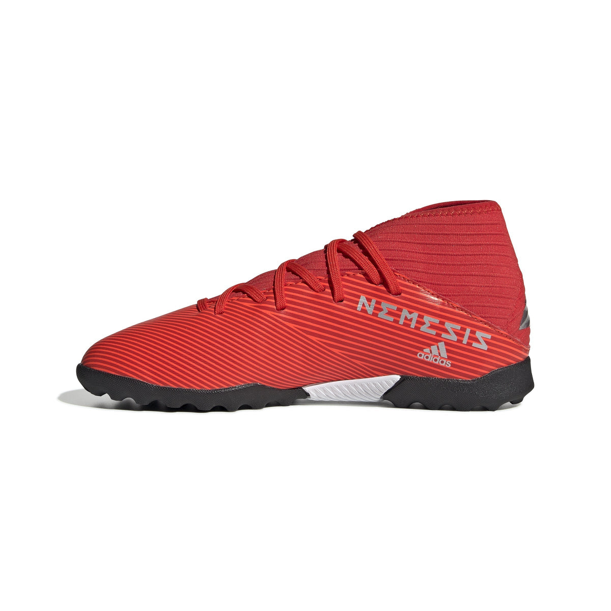 adidas Nemeziz 19.3 TF Turf Youth Soccer Cleats - Active Red/Silver Metallic/Solar Red