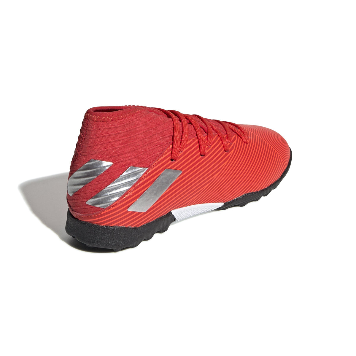 adidas Nemeziz 19.3 TF Turf Youth Soccer Cleats - Active Red/Silver Metallic/Solar Red