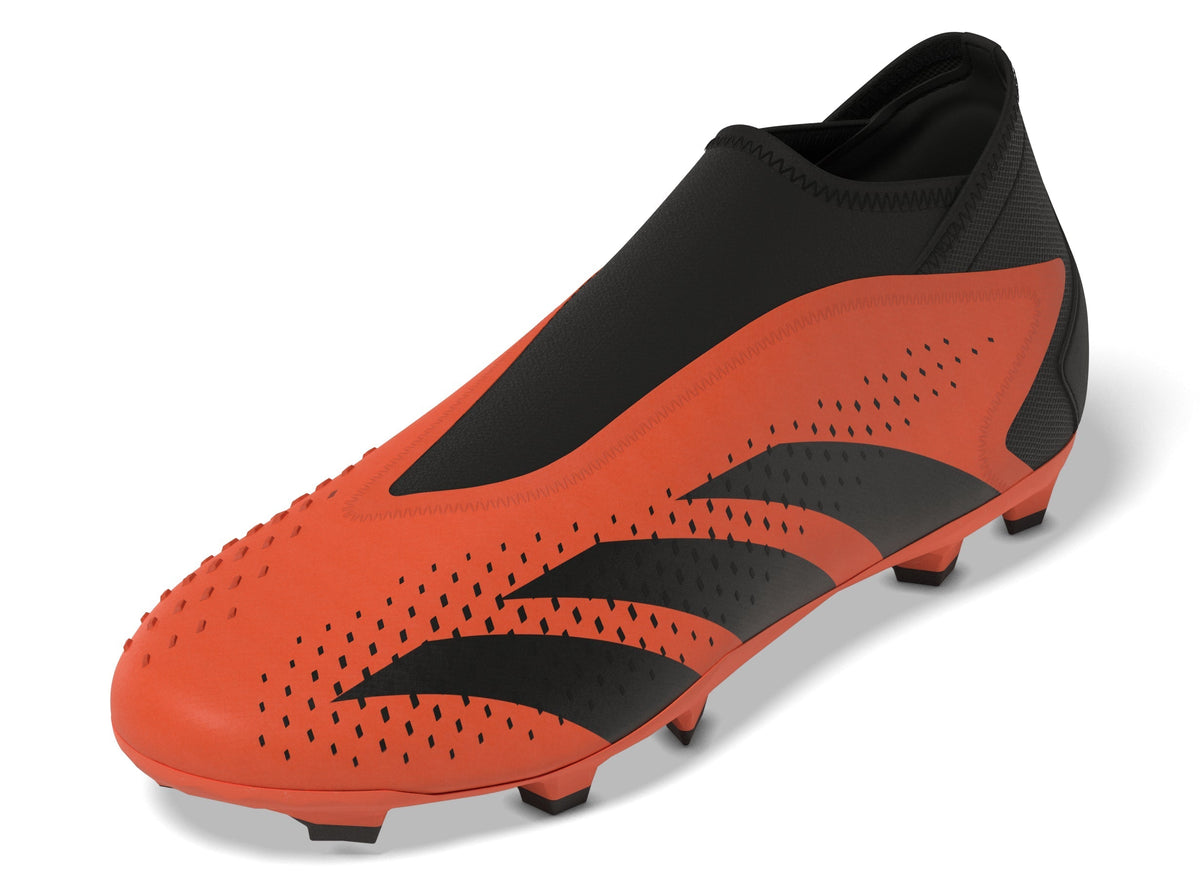 adidas Predator Accuracy.3 Laceless FG Firm Ground Soccer Cleats - Solar Orange/Black/Black