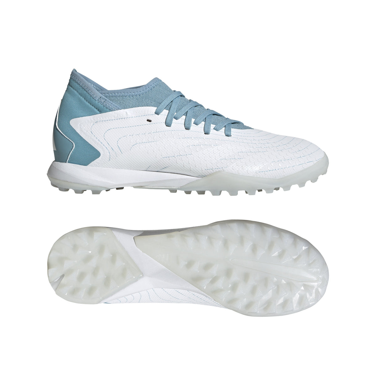 adidas Predator Accuracy.3 TF Turf Shoes White/Grey/Blue