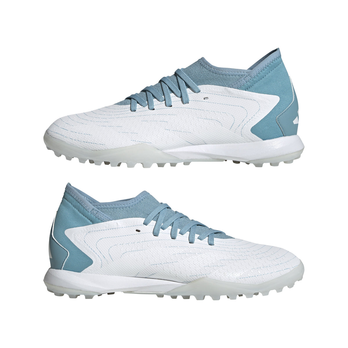 adidas Predator Accuracy.3 TF Turf Shoes White/Grey/Blue