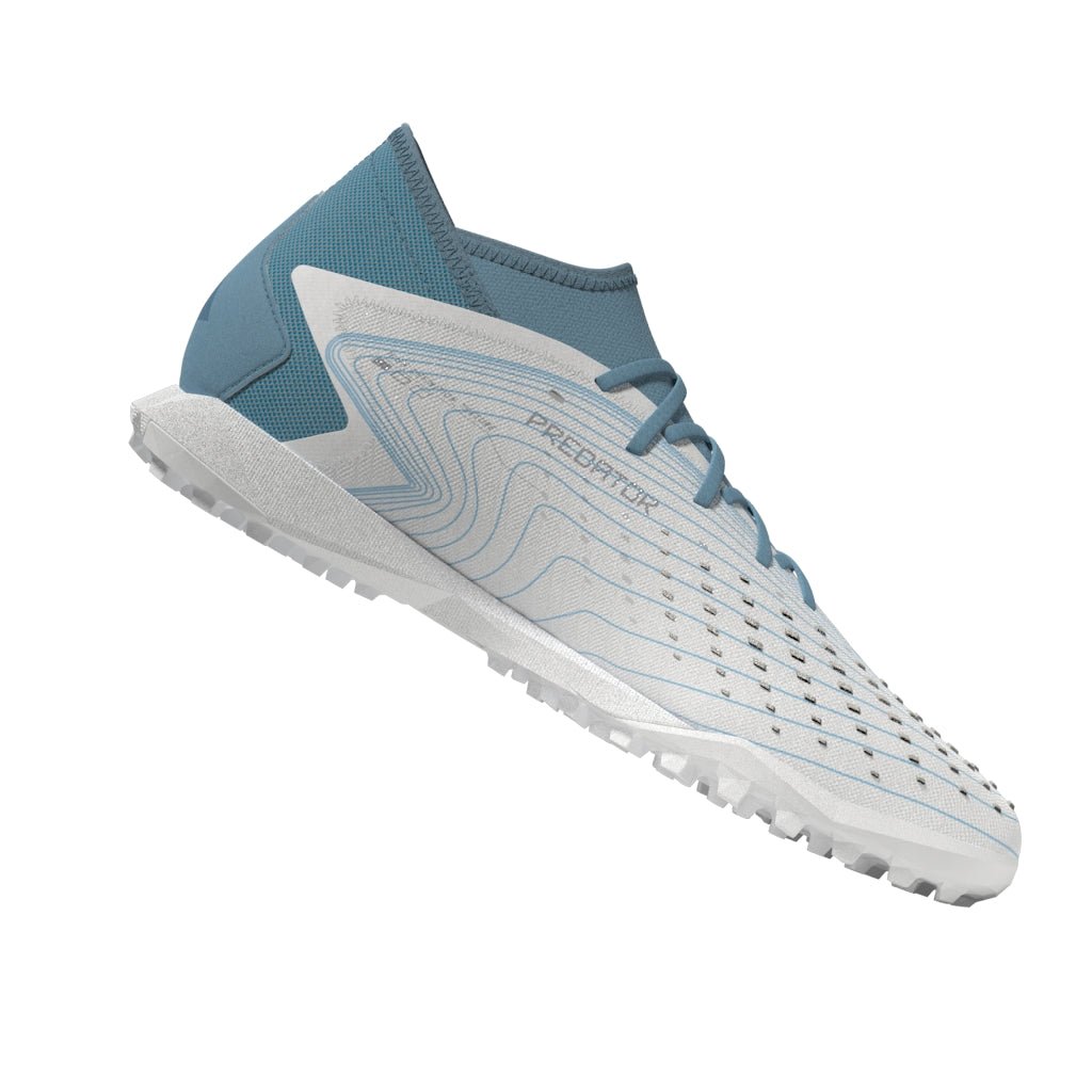 adidas Predator Accuracy.3 TF Turf Shoes White/Grey/Blue