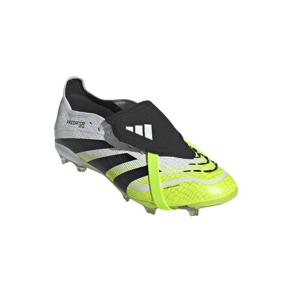 adidas Predator Elite Fold-Over Tongue Youth Firm Ground Soccer Cleats -White/Black