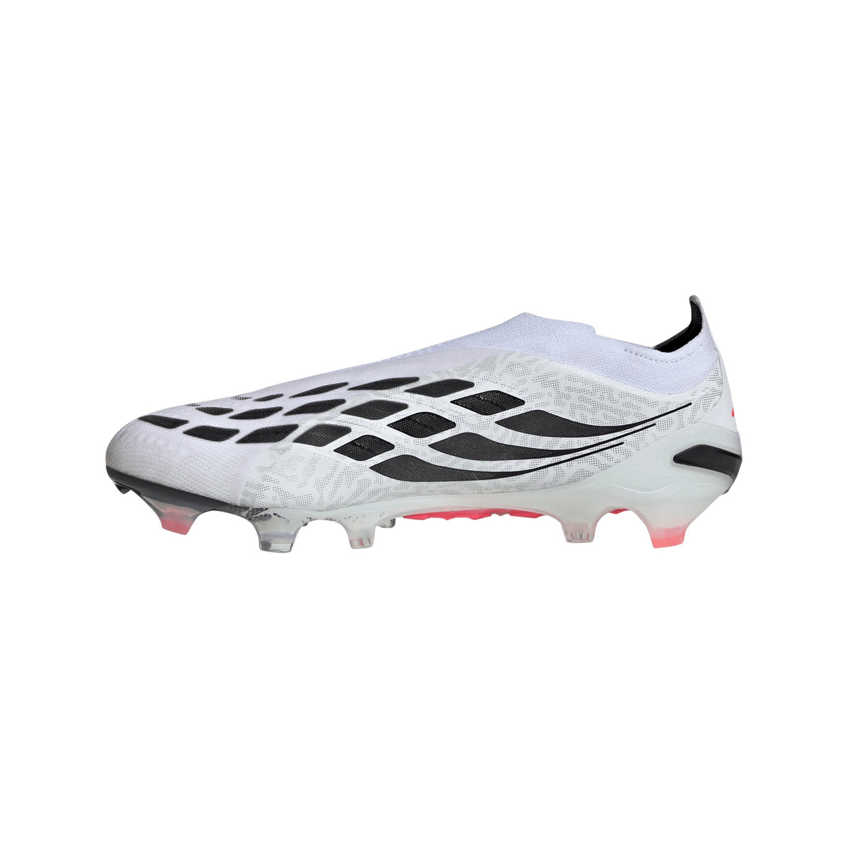 adidas Predator Elite Laceless Firm Ground Men's Soccer Cleats - White/SolarTurbo/Black