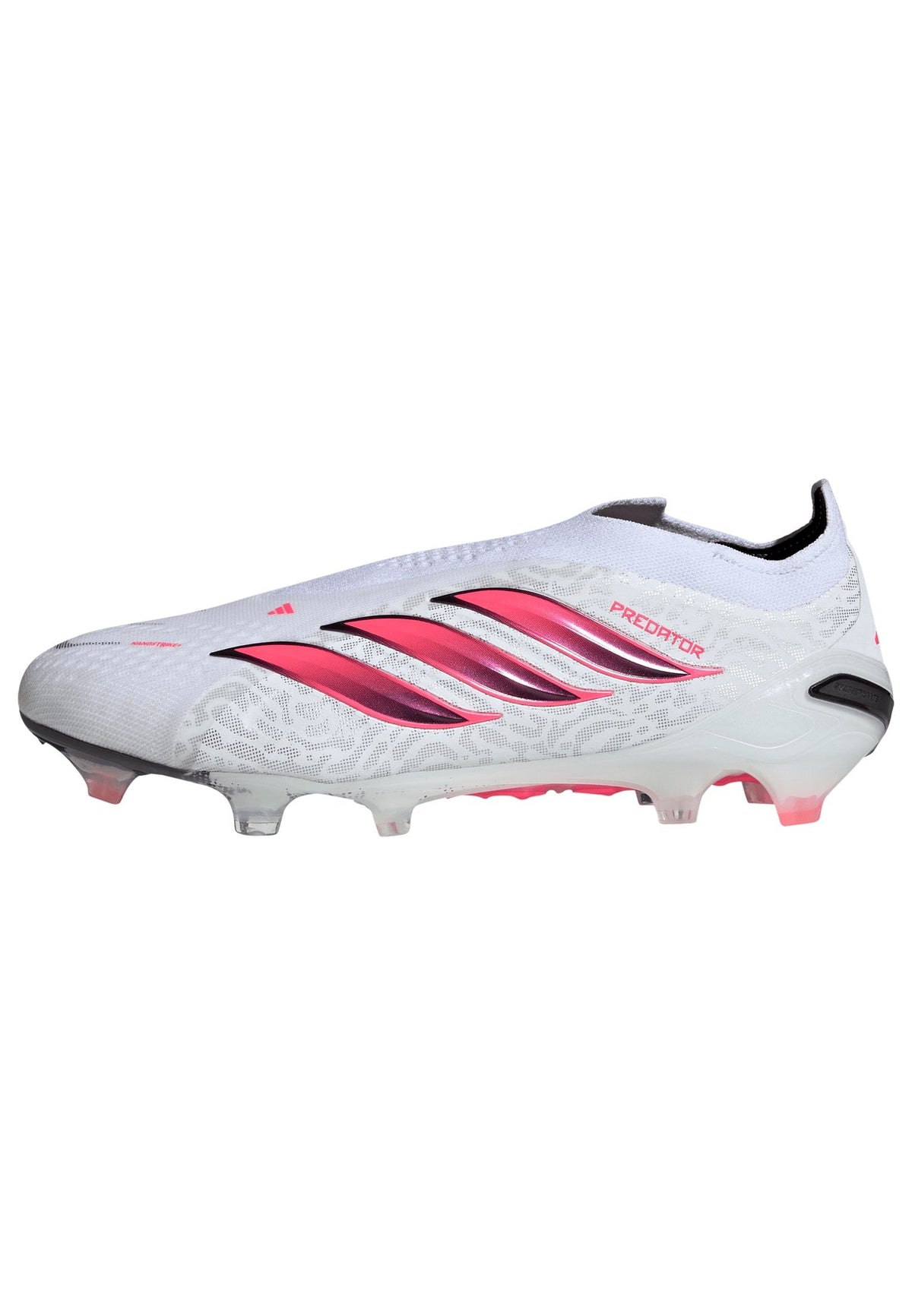 adidas Predator Elite Laceless Firm Ground Men's Soccer Cleats - White/SolarTurbo/Black