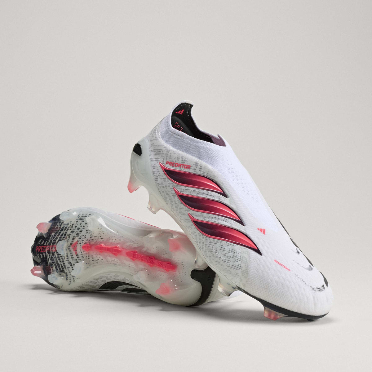 adidas Predator Elite Laceless Firm Ground Men's Soccer Cleats - White/SolarTurbo/Black