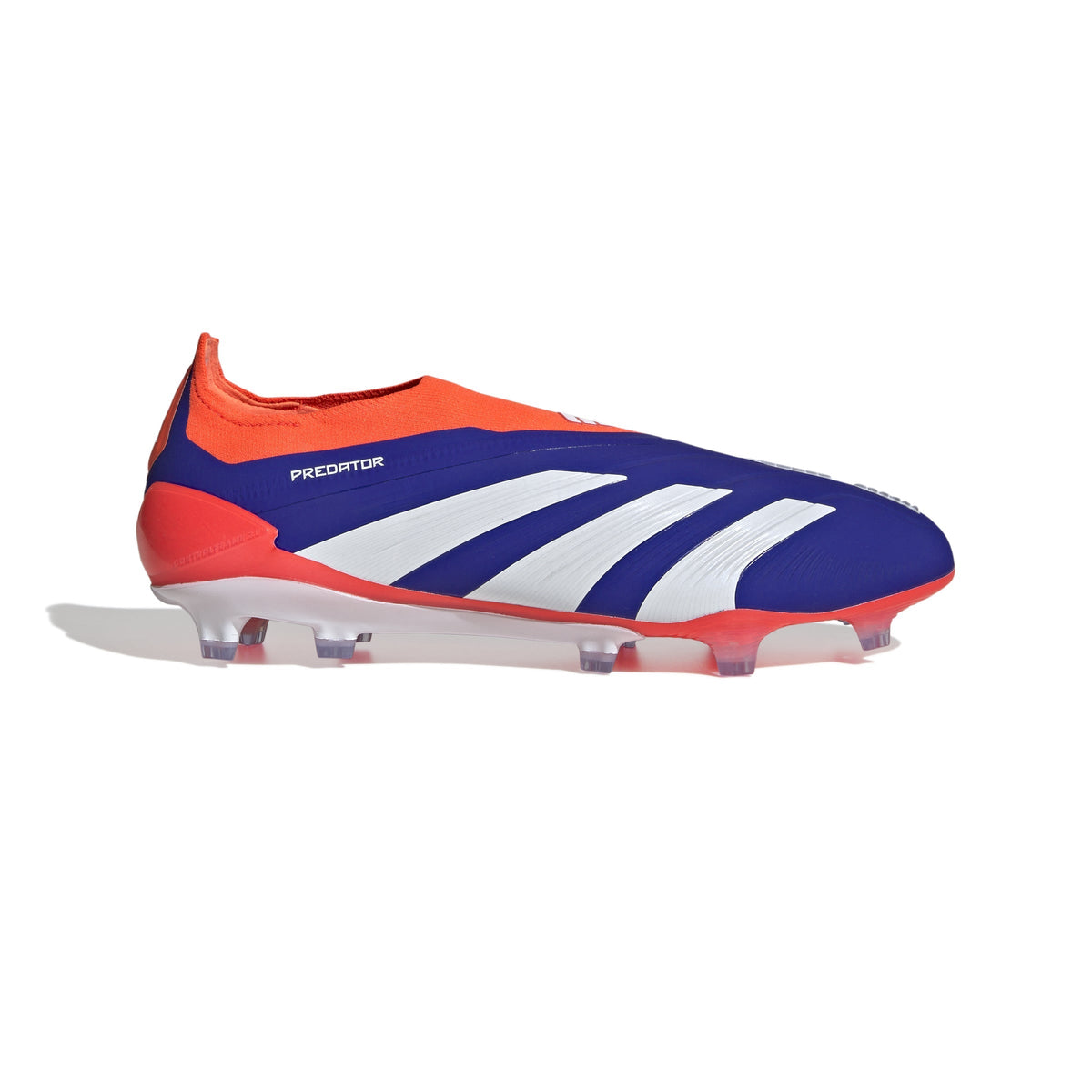 adidas Predator Elite Laceless FG Laceless Firm Ground Soccer Cleats - Lucid Blue/White/Solar Red