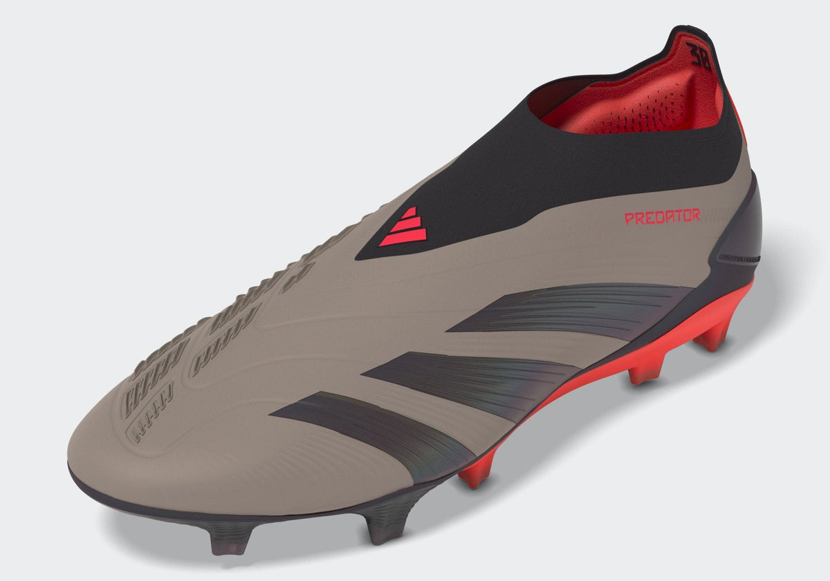 adidas Predator Elite Laceless FG Laceless Firm Ground Soccer Cleats - Platin Metallic/Black/Carbon