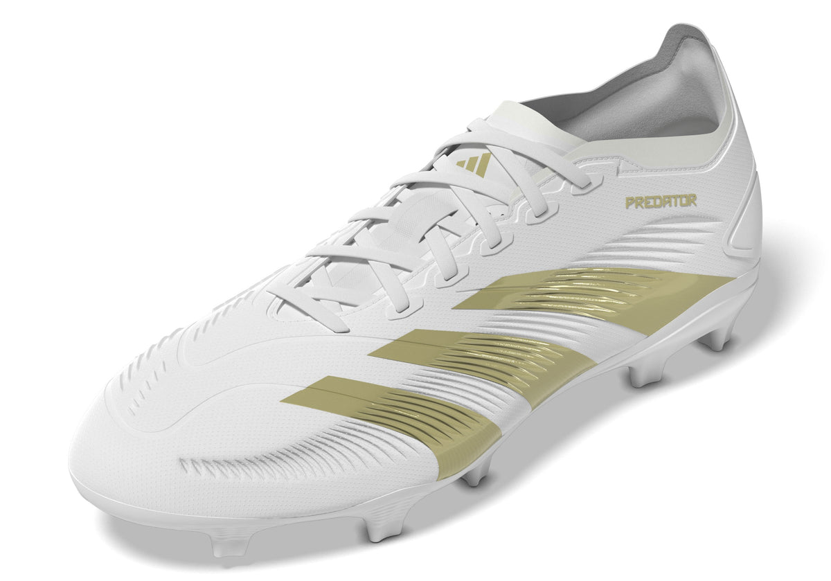 adidas Predator League FG Firm Ground Soccer Cleats - White/Gold