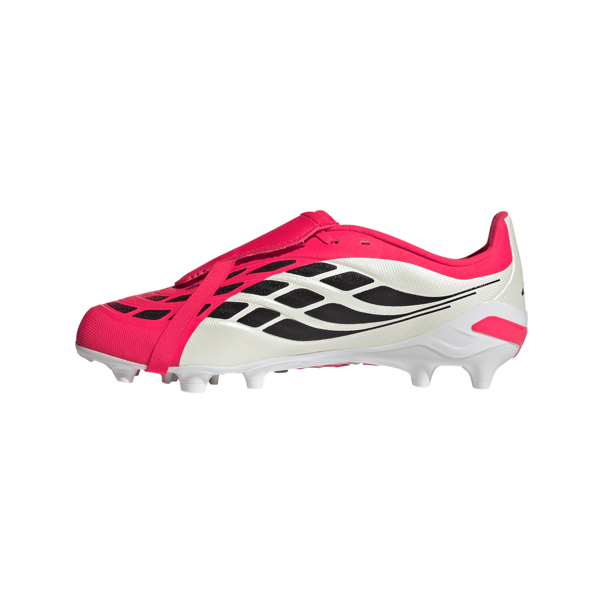 adidas Predator League Fold-Over Tongue AG Artificial Ground Youth Soccer Cleats - Red/Black/White