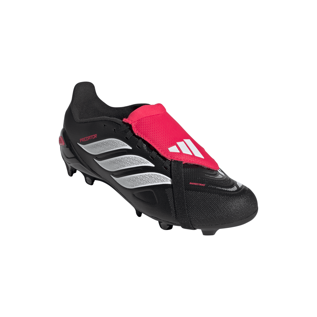 adidas Predator League Fold-Over Tongue FG Firm Ground Youth Soccer Cleats - Black/White
