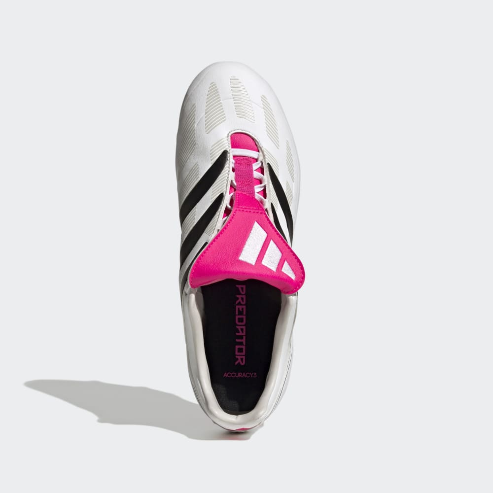 adidas Predator Precision.3 FG Firm Ground Soccer Cleats - White/Black