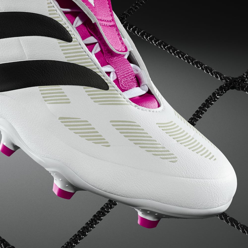 adidas Predator Precision.3 FG Firm Ground Soccer Cleats - White/Black