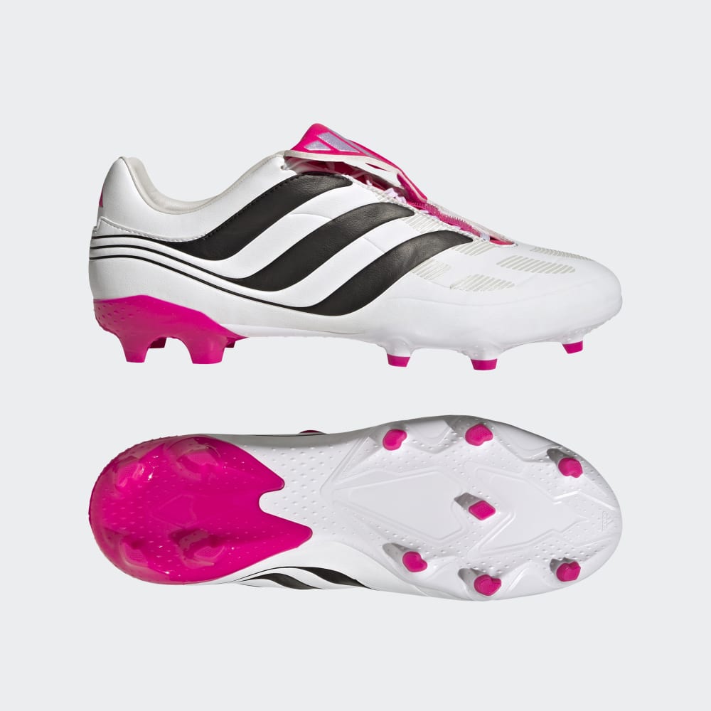 adidas Predator Precision.3 FG Firm Ground Soccer Cleats - White/Black