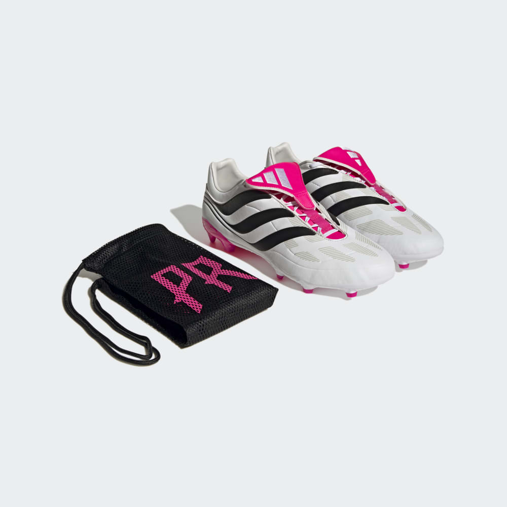 adidas Predator Precision.3 FG Firm Ground Soccer Cleats - White/Black