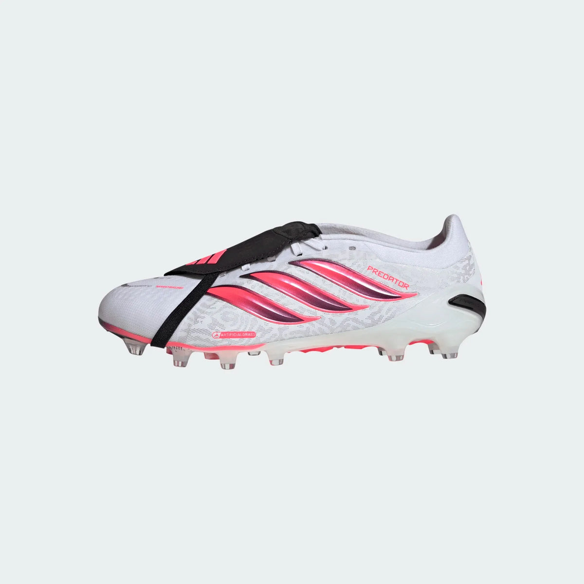 adidas Predator Pro Fold-Over Tongue Artificial Ground Men's Soccer Cleats - White/Solar Turbo/Black