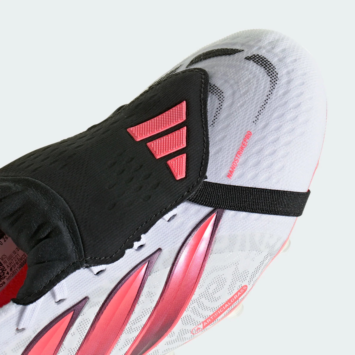 adidas Predator Pro Fold-Over Tongue Artificial Ground Men's Soccer Cleats - White/Solar Turbo/Black